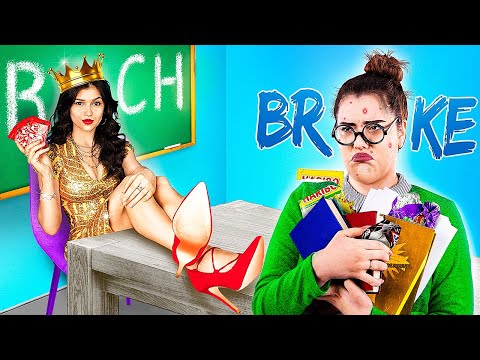 Studente Ricco Contro Studente Povero/Sfida di Cibo Scolastico