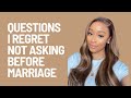 QUESTIONS TO ASK IN EARLY STAGES OF DATING/COURTING/BEFORE MARRIAGE TO AVOID REGRETS & DIVORCE