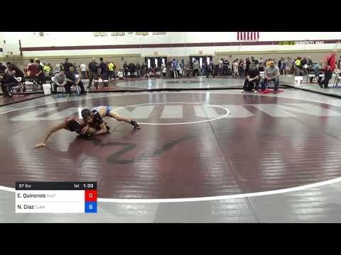 USAWNJ - Freestyle-Greco States/Schoolboy - FS 97 Quarter-Finals - Elijah Quinones (Buxt) Vs. Nico