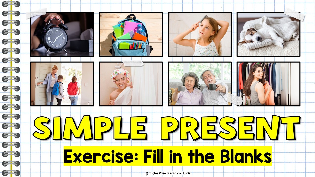 Simple Present en Inglés | Ejercicio con Rutinas Diarias