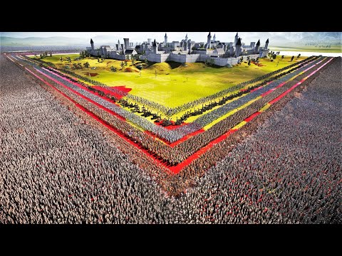CAN ANCIENT ARMY SHIELD WALL DEFEND FORTRESS FROM 8,000,000 ZOMBIES - UEBS 2 | Battle Simulator 2
