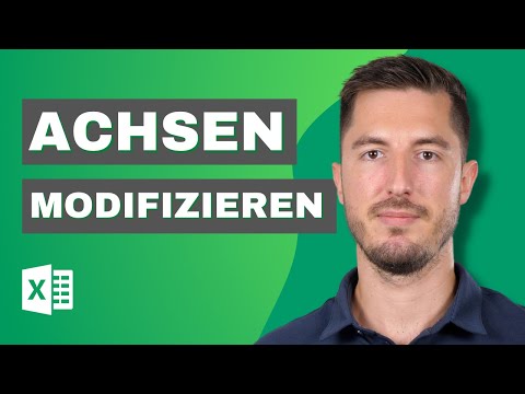 Die Achsen in einem Microsoft Excel Diagramm modifizieren, Min und Max Werte ändern, Gitterlinien...