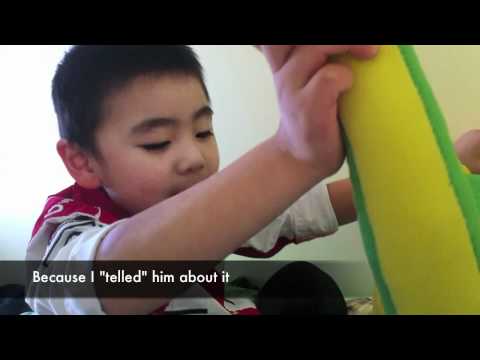 5 year old Jayden singing Billy Jean by Michael Jackson & sharing about Jesus to His Brachiosaurus