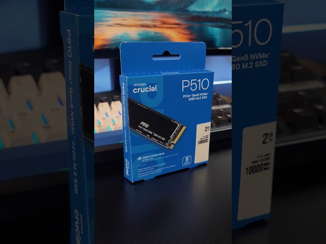 Vídeo relacionado con Crucial P510 SSD 2TB PCIe 5.0 x5 Gen5 NVMe M.2 con Disipador, Velocidades de lectura hasta 10000 MB/s, escritura 8700 MB/s, Ordenador de Sobremesa e PS5, Disco Duro Interno- CT2000P510SSD5-01