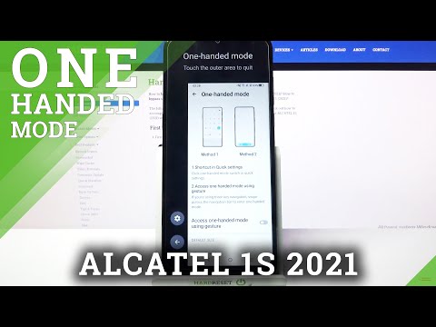 Manage ALCATEL 1S 2021 with One Hand – Enable One-Handed Mode
