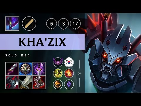 Kha'Zix Mid vs Irelia - KR Master Patch 25.S1.2