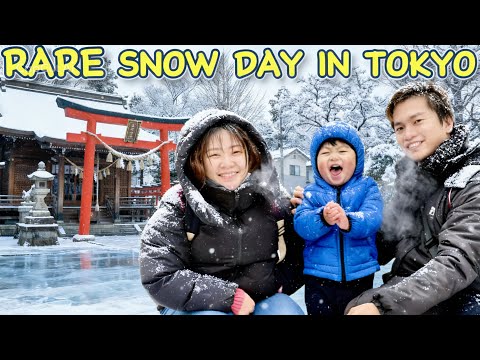 Bihira to sa Tokyo!  | Snow Day with Family in Japan | Filipijno-Japanese Family