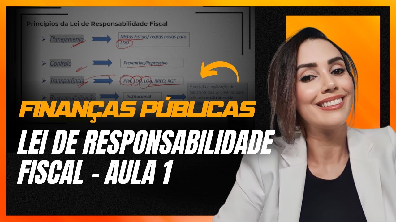 LEI DE RESPONSABILIDADE FISCAL (LRF) | AULA 1 | AFO | Prof. Luciana Marinho