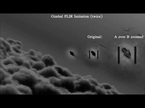 Gimbal UFO video rendering in 3D FLIR + analysis