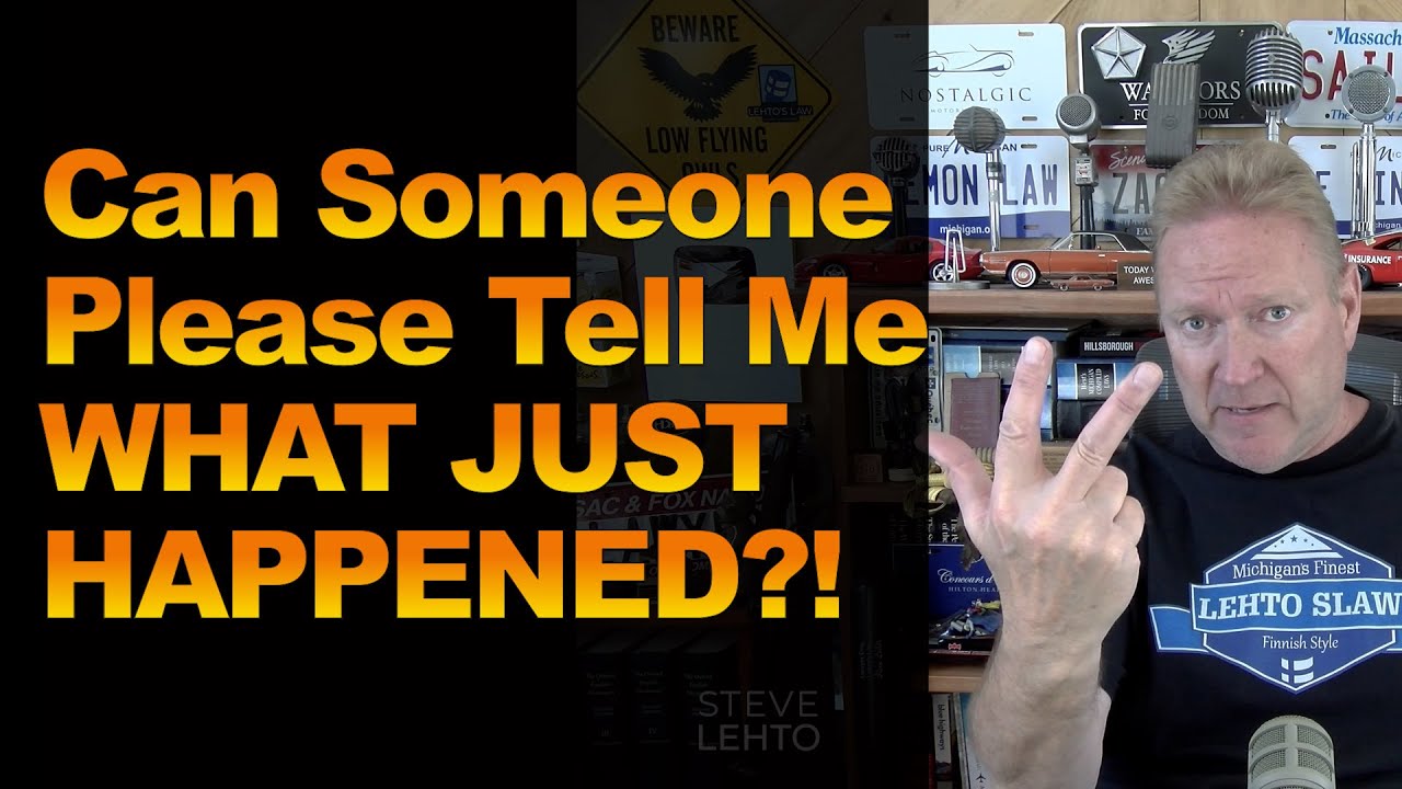 Can Someone Please Tell Me WHAT JUST HAPPENED?!