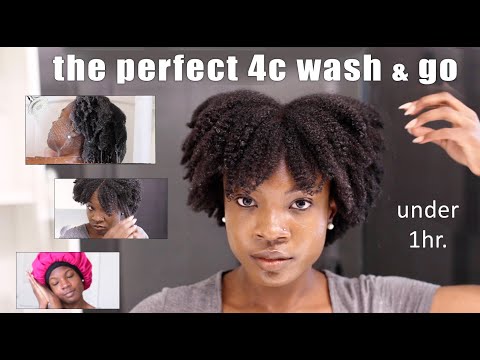 Easiest 4C Wash and Go Routine For Beginners| Natural...