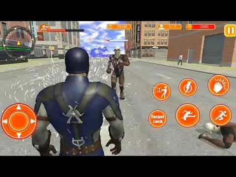 Captain Superhero City Robot Rescue | Captain America Vs City Robot - Best Android GamePlay