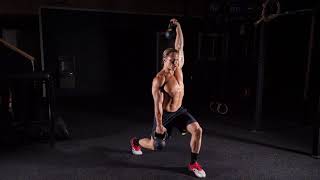 Kettlebell Cross Body Split Squat exercise video thumbnail