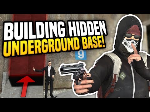 BUILDING HIDDEN UNDERGROUND BASE - Gmod DarkRP | Secret Base Build!