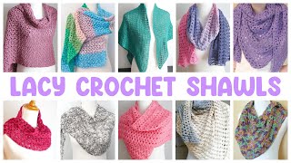 10 Lacy CROCHET Shawls (Easy & SO Beautiful!)