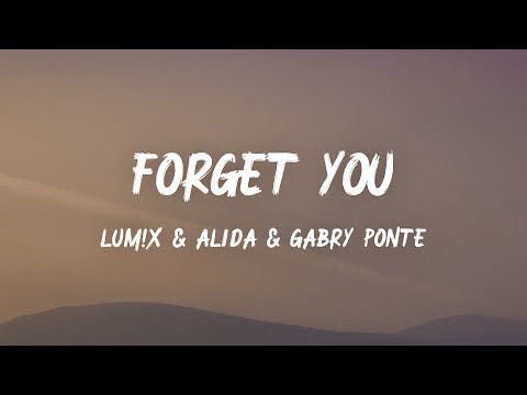 LUM!X & Alida & Gabry Ponte – Forget You (Lyrics)