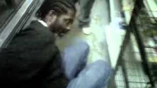 HOOD FIGHT NIGGA GET SLAM ON HIS SHIT FOR REAL