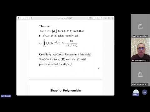 Seminar on Analysis, Differential Equations and Mathematical Physics - Jim Byrnes