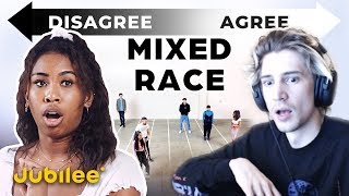 xQc Reacts to Do All Multiracial People Think The Same | xQcOW