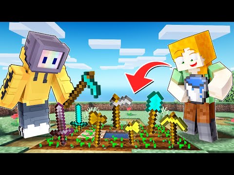 GROWING OP TOOLS FOR LOGGY BIRTHDAY | MINECRAFT