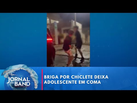 Briga por chiclete deixa jovem em coma no DF | Jornal da Band