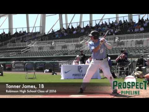 Tanner James Prospect Video, 1B, Robinson High School Class of 2016