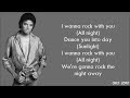 Michael Jackson - Rock With You (lyrics)