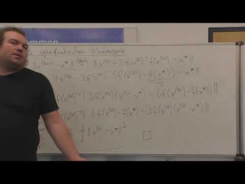 Numerik 1, Vorlesung 8 (Konvergenzbeweis des Newton-Verfahrens)