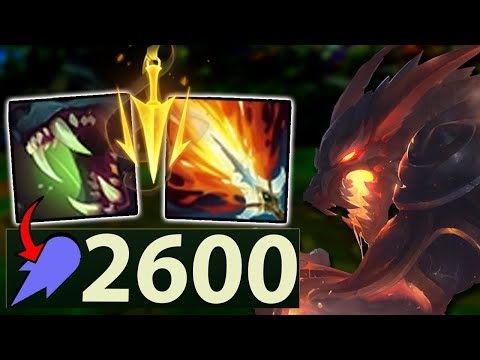 Platinum 1 player tells me Warwick's Q can do over 2600 damage with this build.. so I tried it