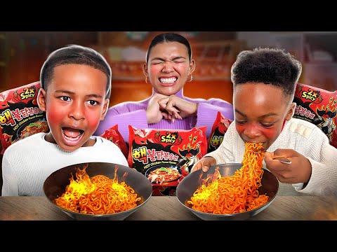 KAYDEN und TYRESE PROBIEREN die SCHÄRFSTEN CHILLI NUDELN DER WELT 🌶️🔥