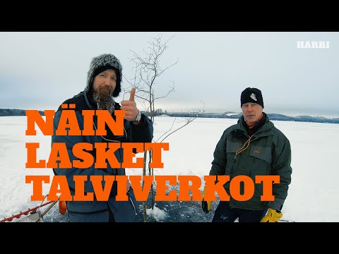 Harri Kalassa - Jakso 13 - Harri ja Jukka talviverkkoja laskemassa