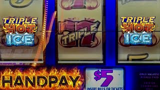 Download the video "HANDPAY! Old School 3 Reels Triple Hot Ice Casino Classic Slot"