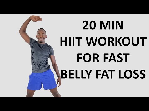 20 Minute HIIT Workout to Lose Belly Fat Fast🔥Burn 250 Calories🔥