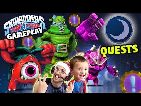 Dark Villain Quests + Evolved Gameplay! Eye Scream, Fisticuffs & Nightshade (Skylanders Trap Team)