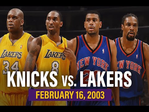 02/16/2003 Knicks vs. Los Angeles Lakers Kobe Bryant Full game