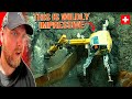 American Reacts To Menzi Muck M545 Walking Excavator In Switzerland