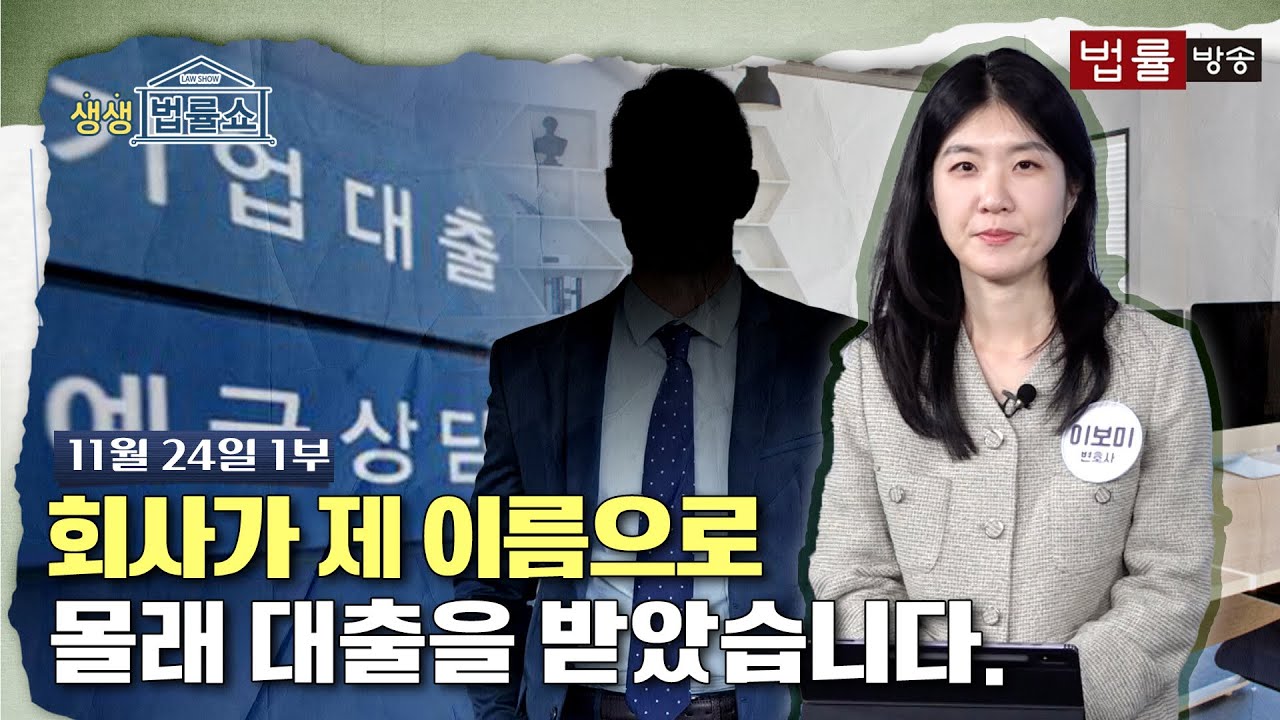 회사가 제 이름으로 몰래 대출을 받았습니다.