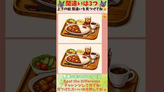 間違い探し！わかったら天才 166 #shorts #脳トレ #間違い探し #カレー
