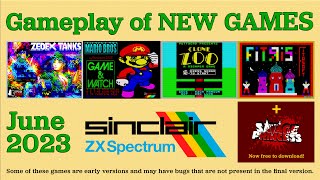 Gameplay of New ZX Spectrum games, June 2023