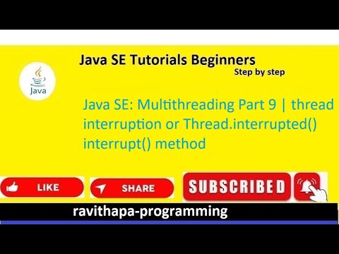Java Se Multithreading Part 9 Thread Interruption Interrupt Thread Interrupted