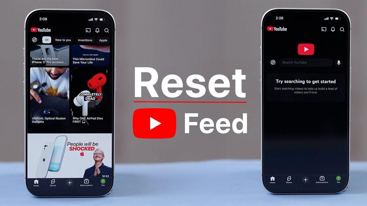 How To Reset YouTube Feed?
