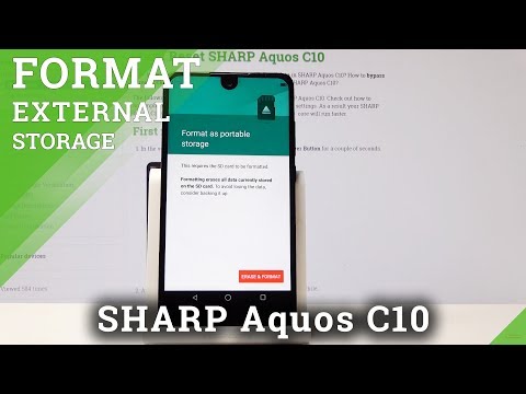 How to Clean Memory Card in SHARP Aquos C10 - Format SD