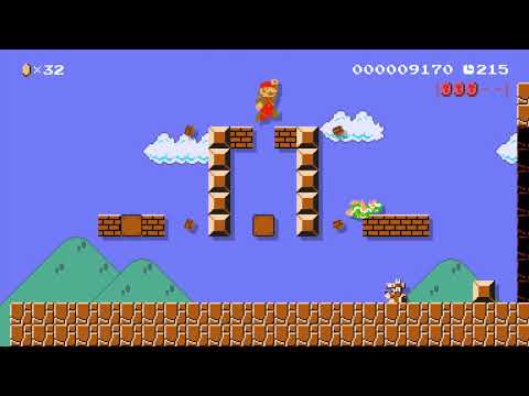 Super Mario Maker Levels: "8-bit Fort Hammer Bros"