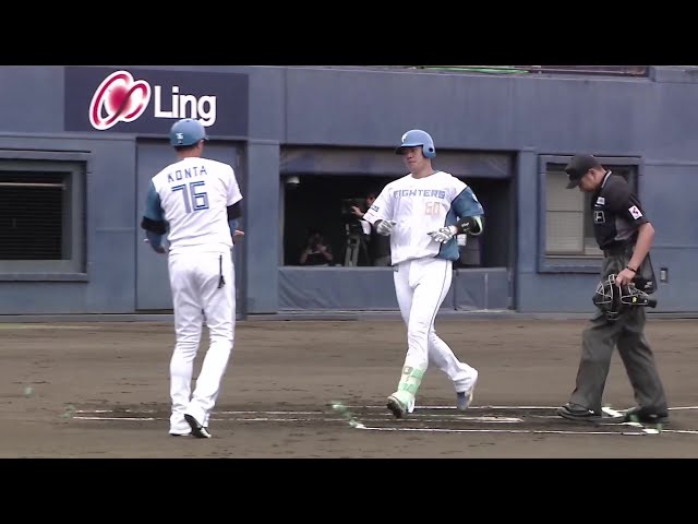 【ファーム】先頭打者ホームラン!! ファイターズ・吉田賢吾 右中間への先制アーチを放つ!! 2025年6月14日 北海道日本ハムファイターズ 対 オイシックス新潟アルビレックスBC