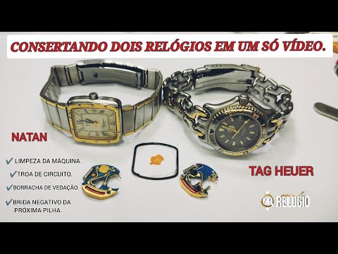 DOSE DUPLA!! TAG HEUER WG.1320-0 096072 E NATAN 100634. CONSERTO DAS MÁQUINAS E TROCA DOS CIRCUITOS.