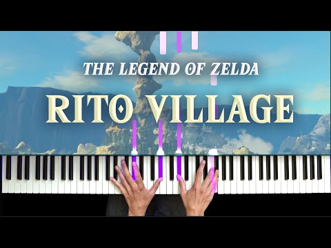 Zelda: Tears of the Kingdom & Breath of the Wild Rito Village Piano + Synthesia [How To Play]
