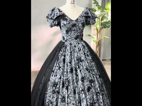 Chic / Beautiful Black Rhinestone Flower Prom Dresses