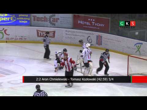 Skrót meczu GKS Tychy - Comarch Cracovia 4:3 (0:1, 2:0, 1:2, d. 1:0) 41 kolejka PHL