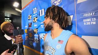 UNC Basketball: RJ Davis Post-Wake Forest ACCT Interview