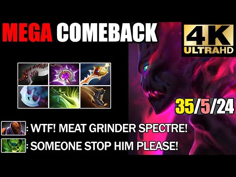 IMBA RAID BOSS! Meat Grinder Spectre Insane Right Click Hero - Epic Mega Creeps Comeback Dota 2